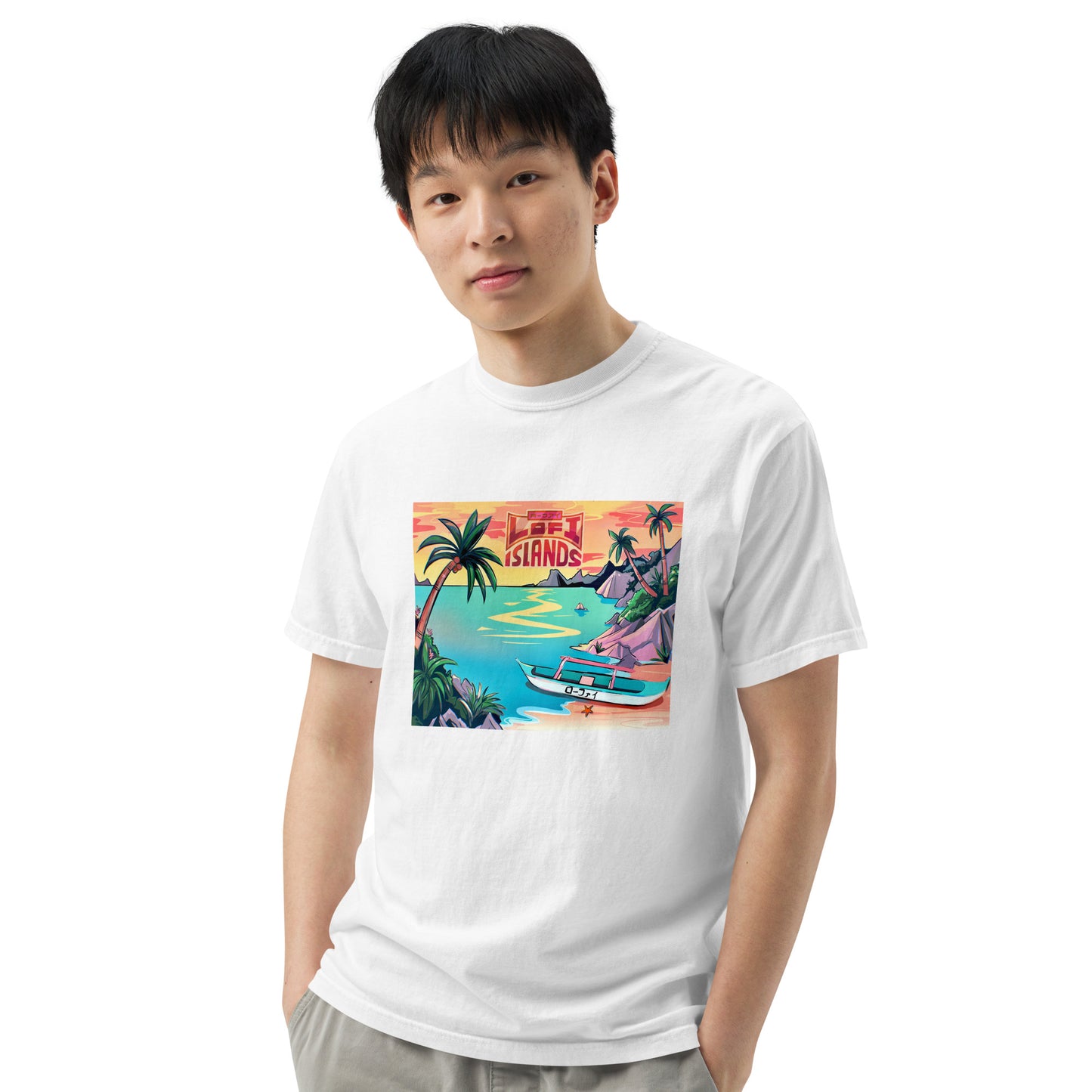 Lo-Fi Islands Men’s Garment-Dyed Heavyweight T-Shirt