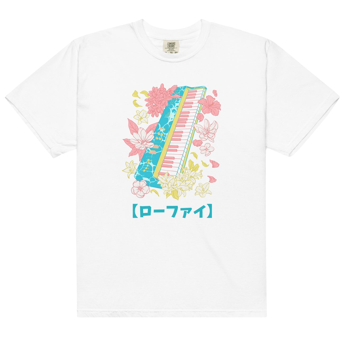 Lo-Fi Islands Keyboard Men’s Garment-Dyed Heavyweight T-Shirt