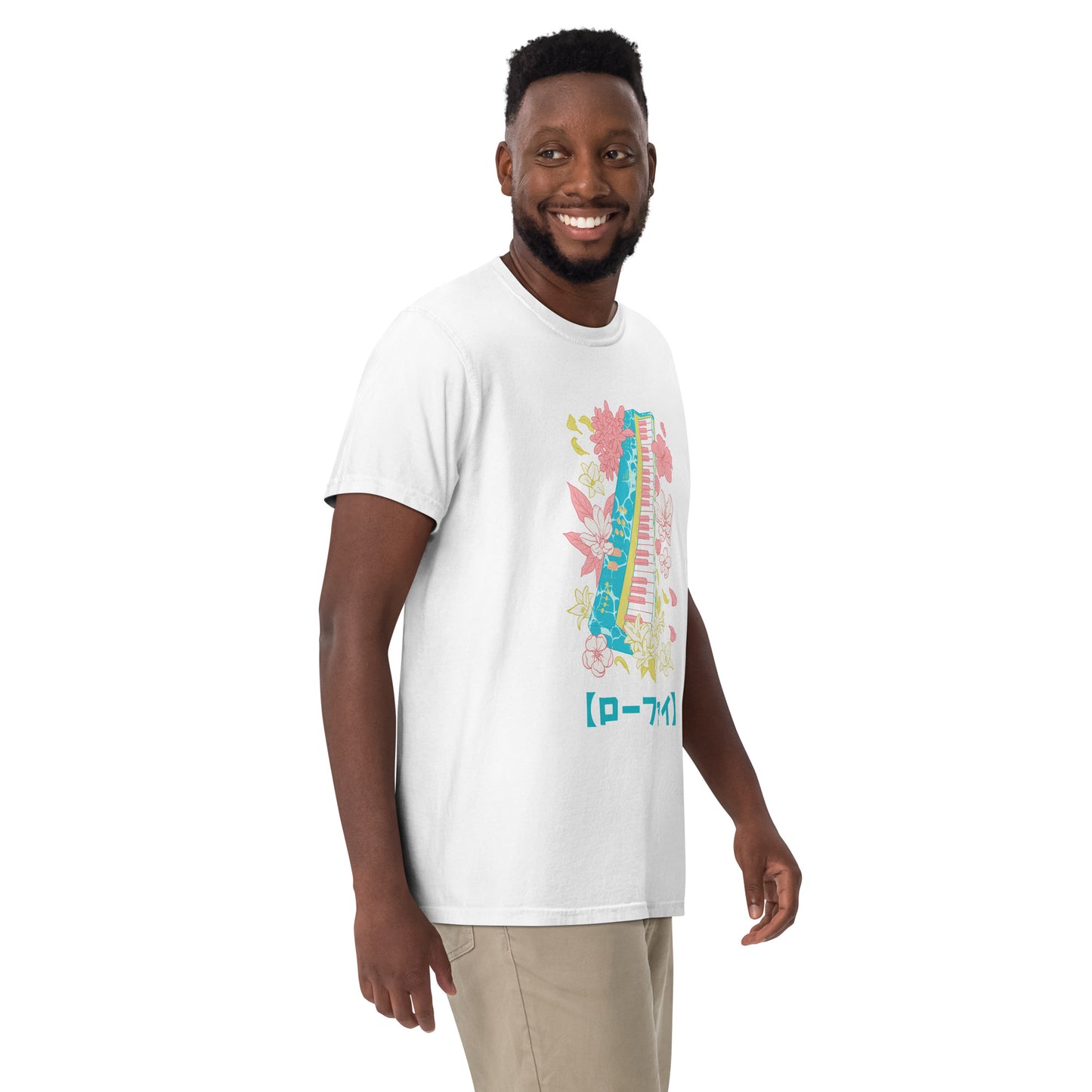 Lo-Fi Islands Keyboard Men’s Garment-Dyed Heavyweight T-Shirt