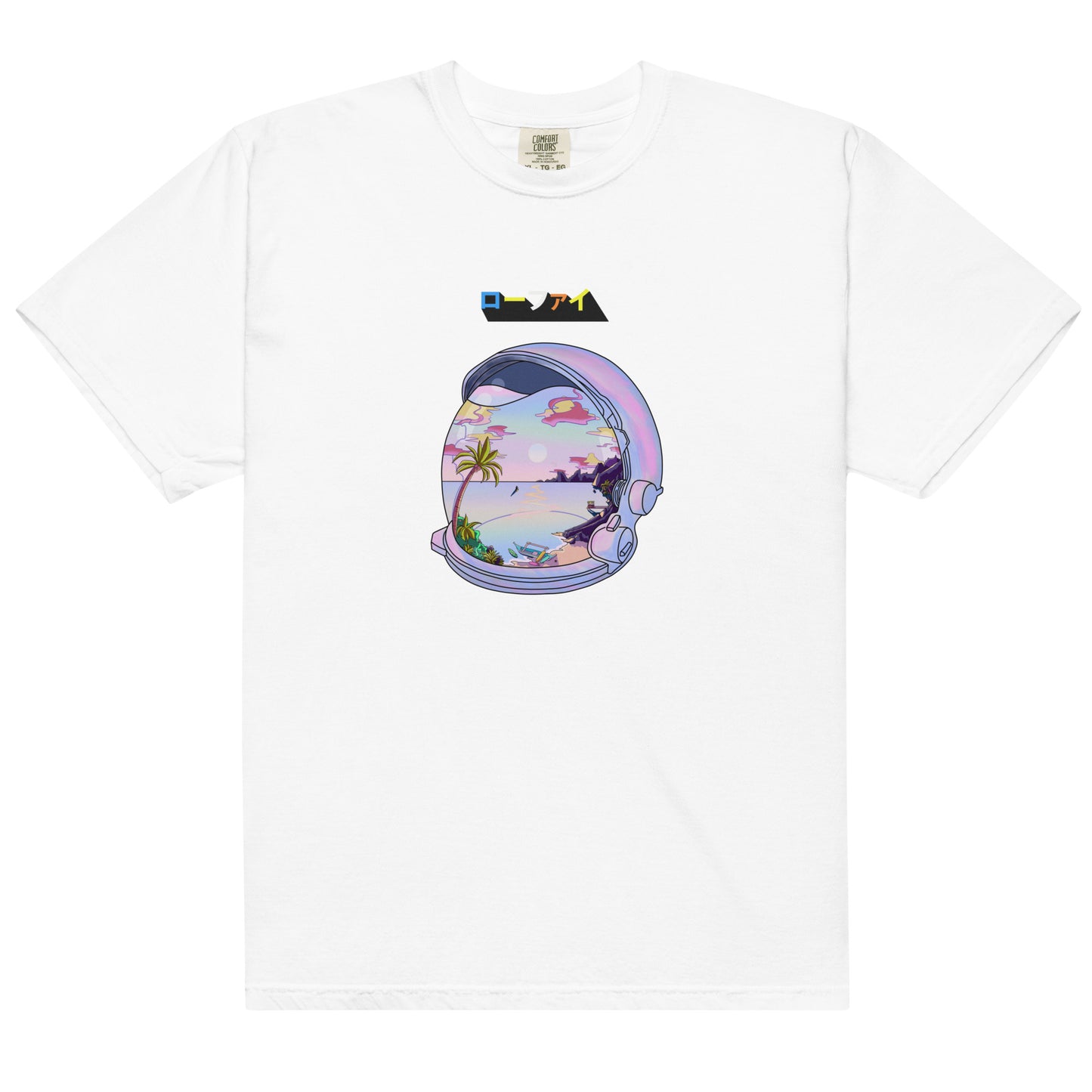 Astronaut Lo-Fi Islands Men’s Garment-Dyed Heavyweight T-Shirt