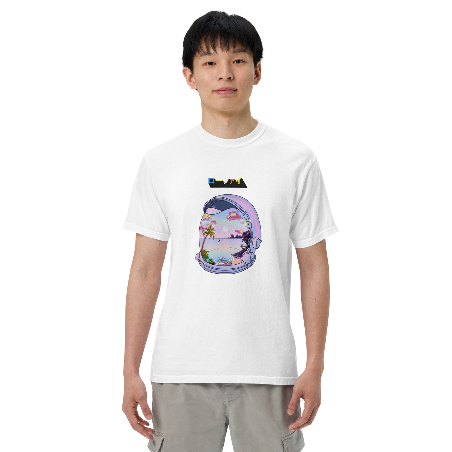 Astronaut Lo-Fi Islands Men’s Garment-Dyed Heavyweight T-Shirt