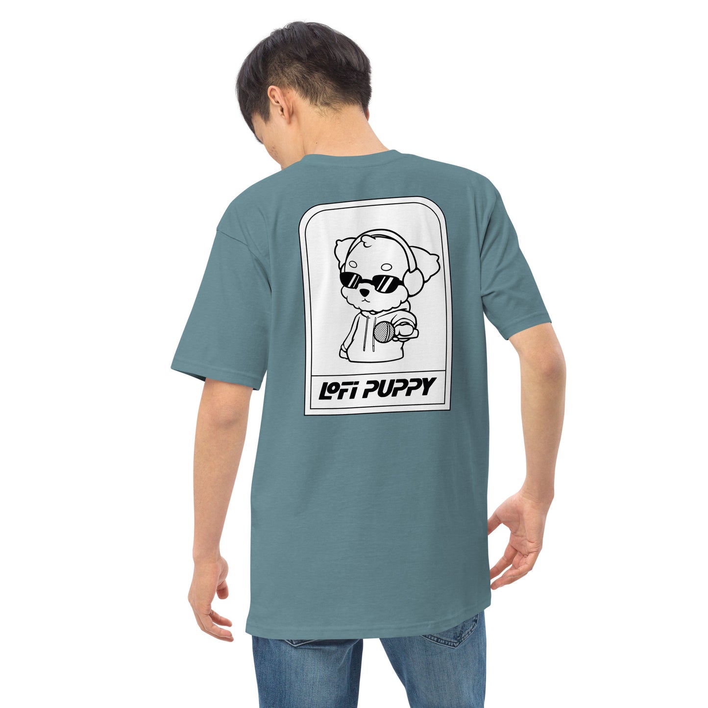 Lo-Fi Puppy Men’s Premium Heavyweight Tee