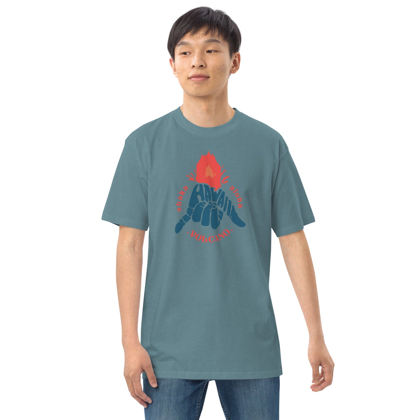 Volcano Hawaii Men’s Premium Heavyweight Tee