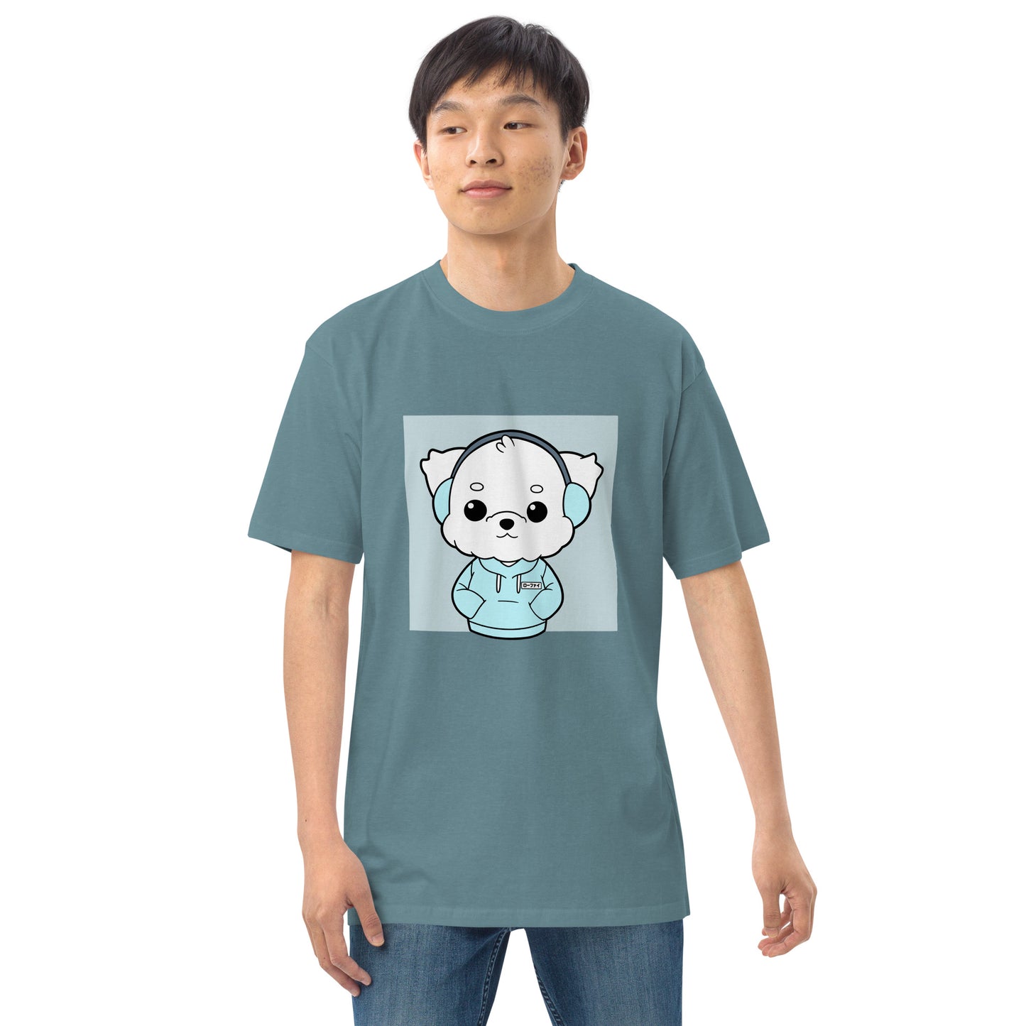 Lo-Fi Puppy Men’s Premium Heavyweight Tee