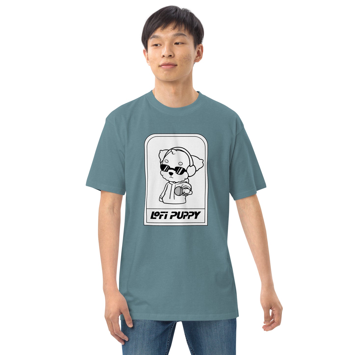 Lo-Fi Puppy ReMix Men’s Premium Heavyweight Tee