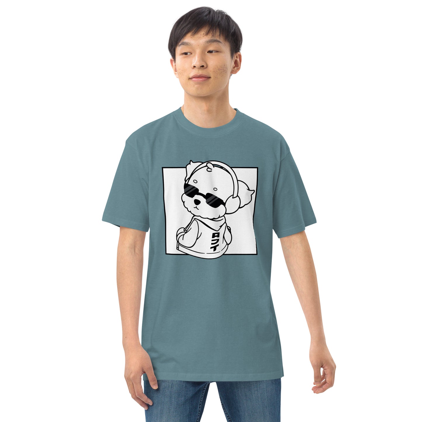 Lo-Fi Puppy Men’s Premium Heavyweight Tee