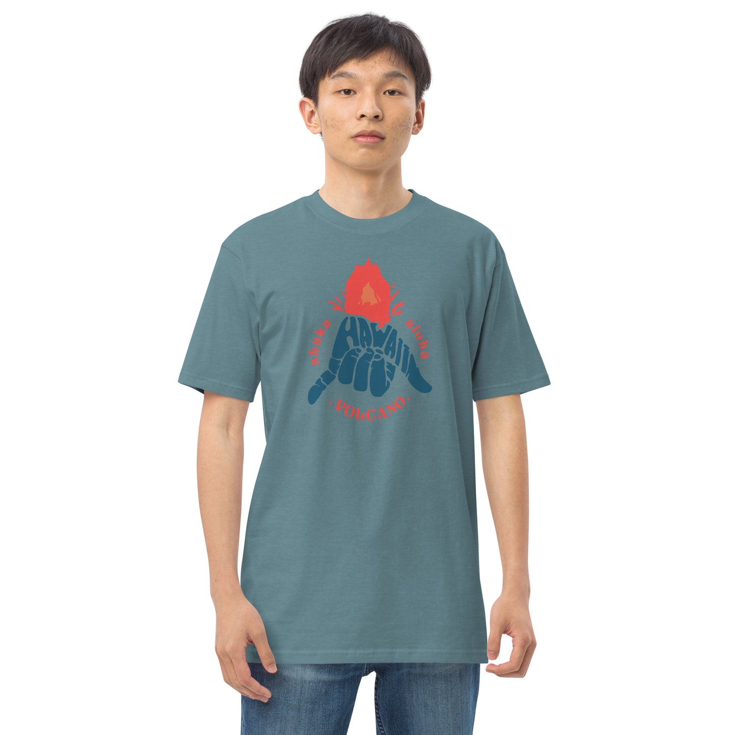 Volcano Hawaii Men’s Premium Heavyweight Tee