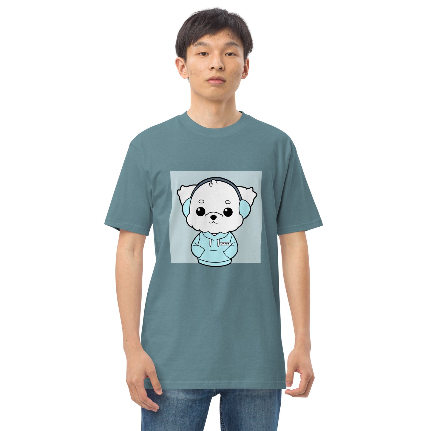 Lo-Fi Puppy Men’s Premium Heavyweight Tee