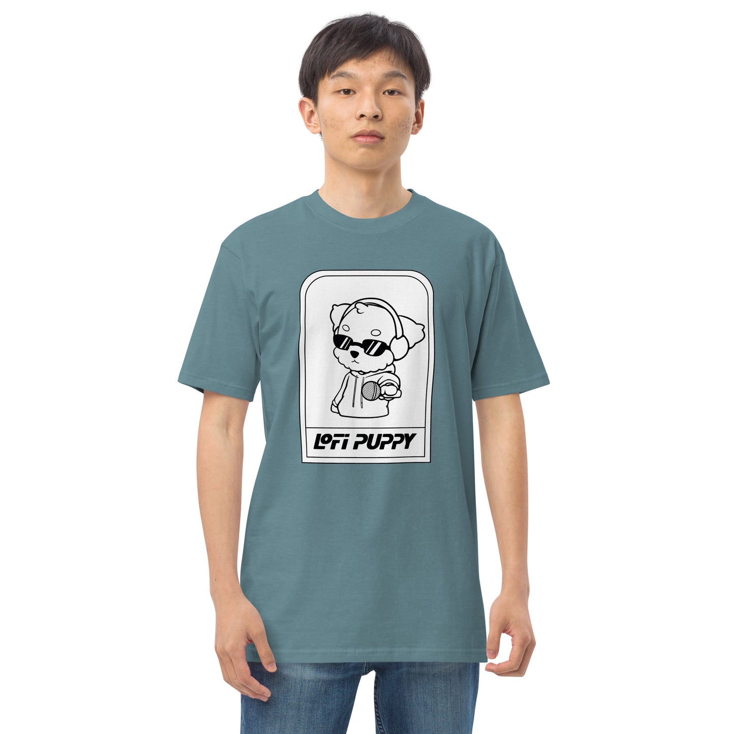 Lo-Fi Puppy ReMix Men’s Premium Heavyweight Tee