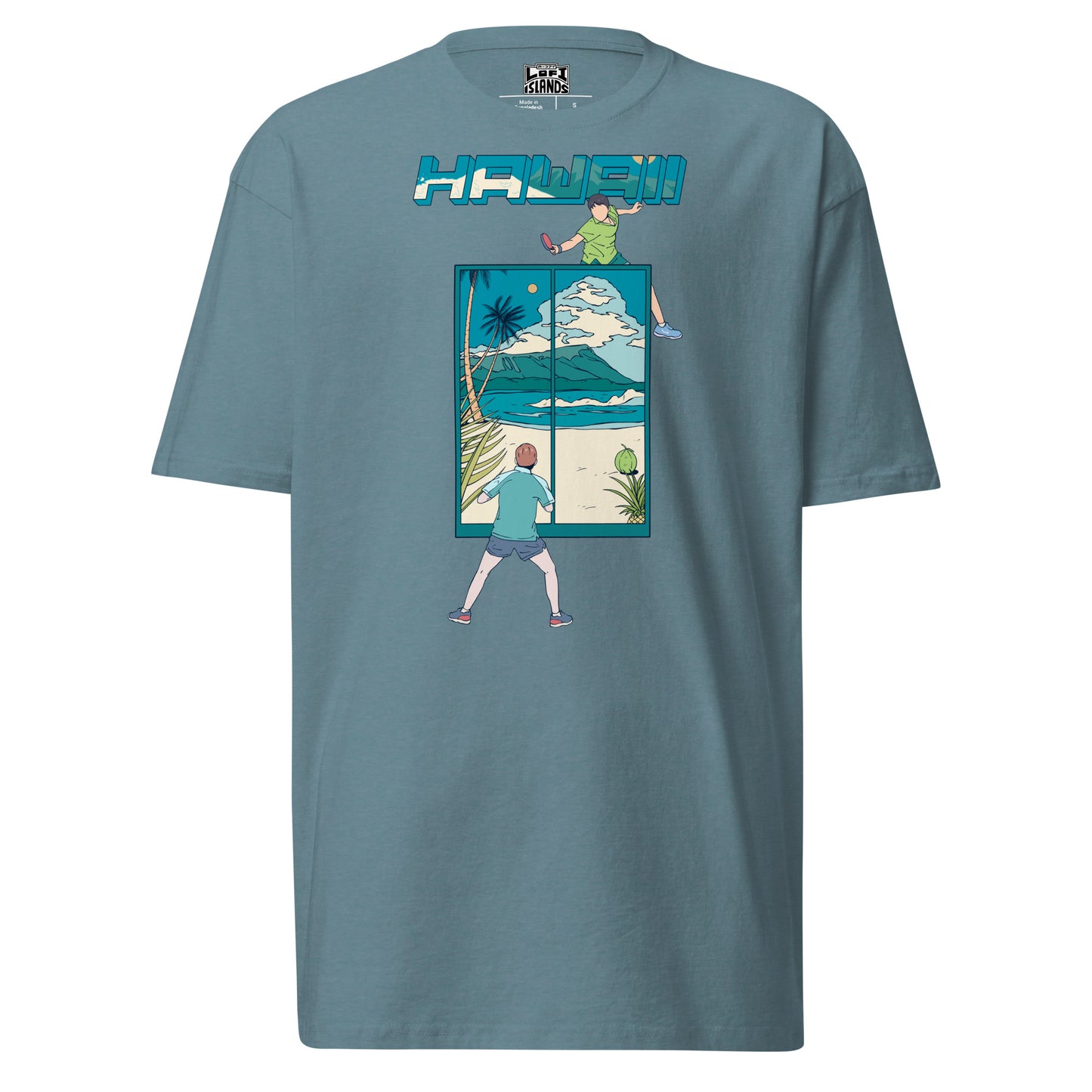 Hawaii Table Tennis Men’s Premium Heavyweight Tee