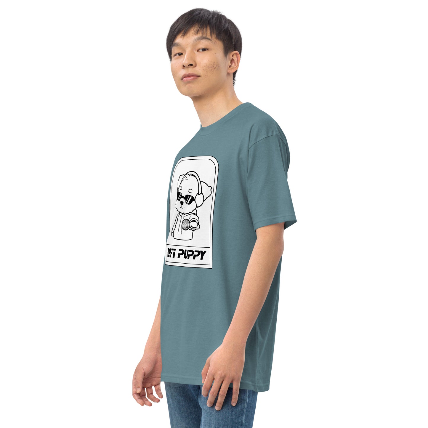 Lo-Fi Puppy ReMix Men’s Premium Heavyweight Tee