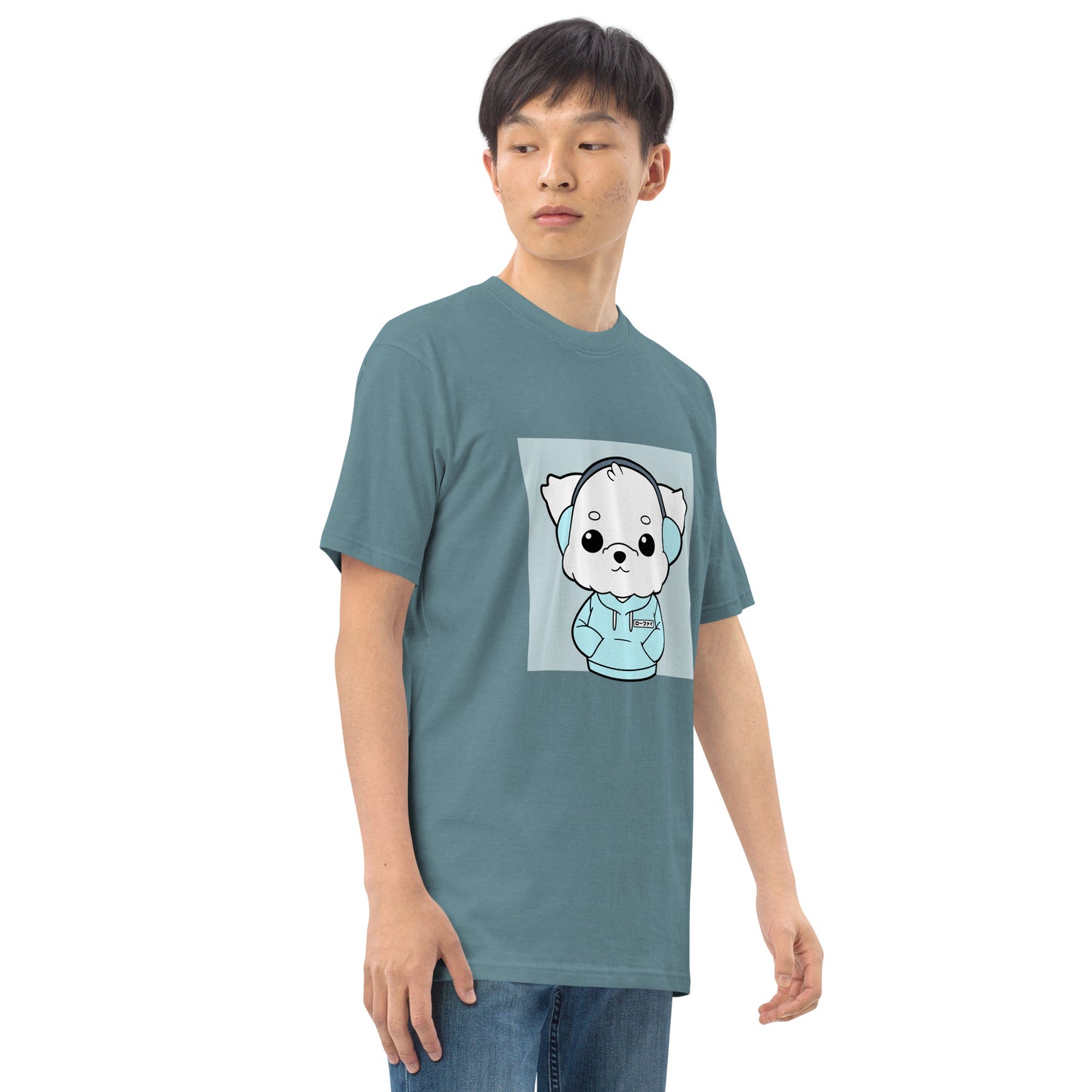 Lo-Fi Puppy Men’s Premium Heavyweight Tee