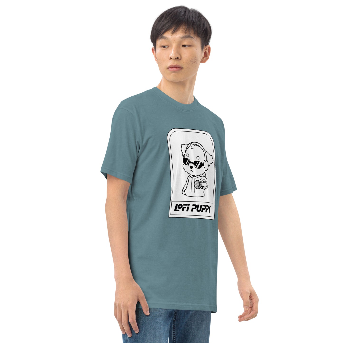 Lo-Fi Puppy ReMix Men’s Premium Heavyweight Tee