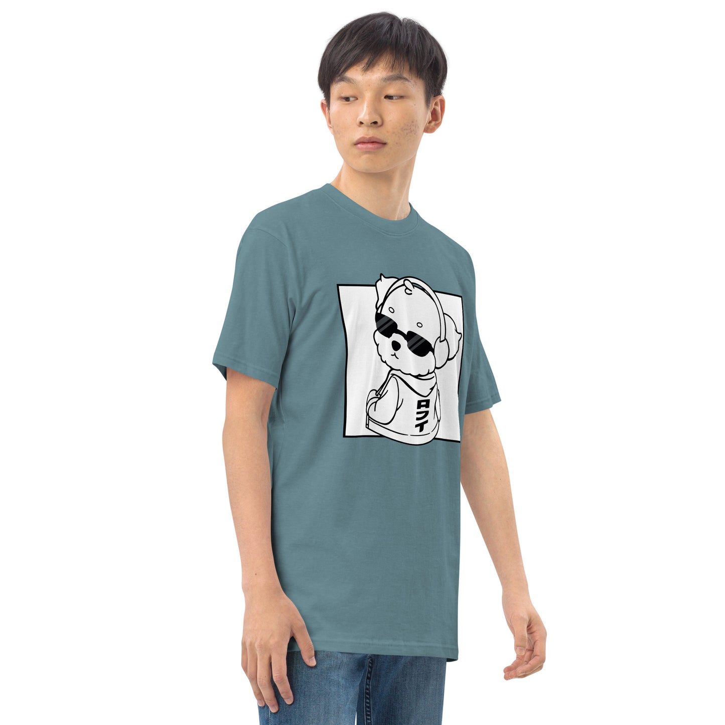 Lo-Fi Puppy Men’s Premium Heavyweight Tee