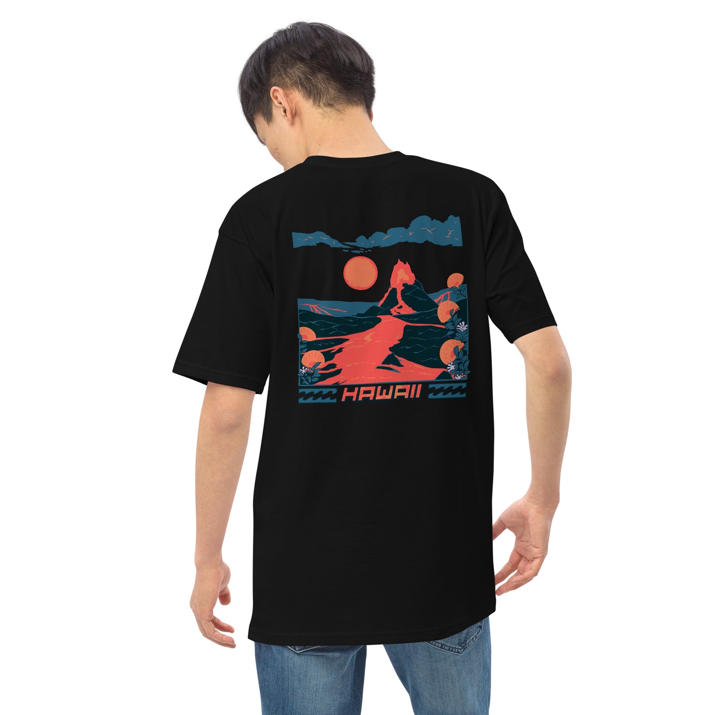 Volcano Hawaii Men’s Premium Heavyweight Tee