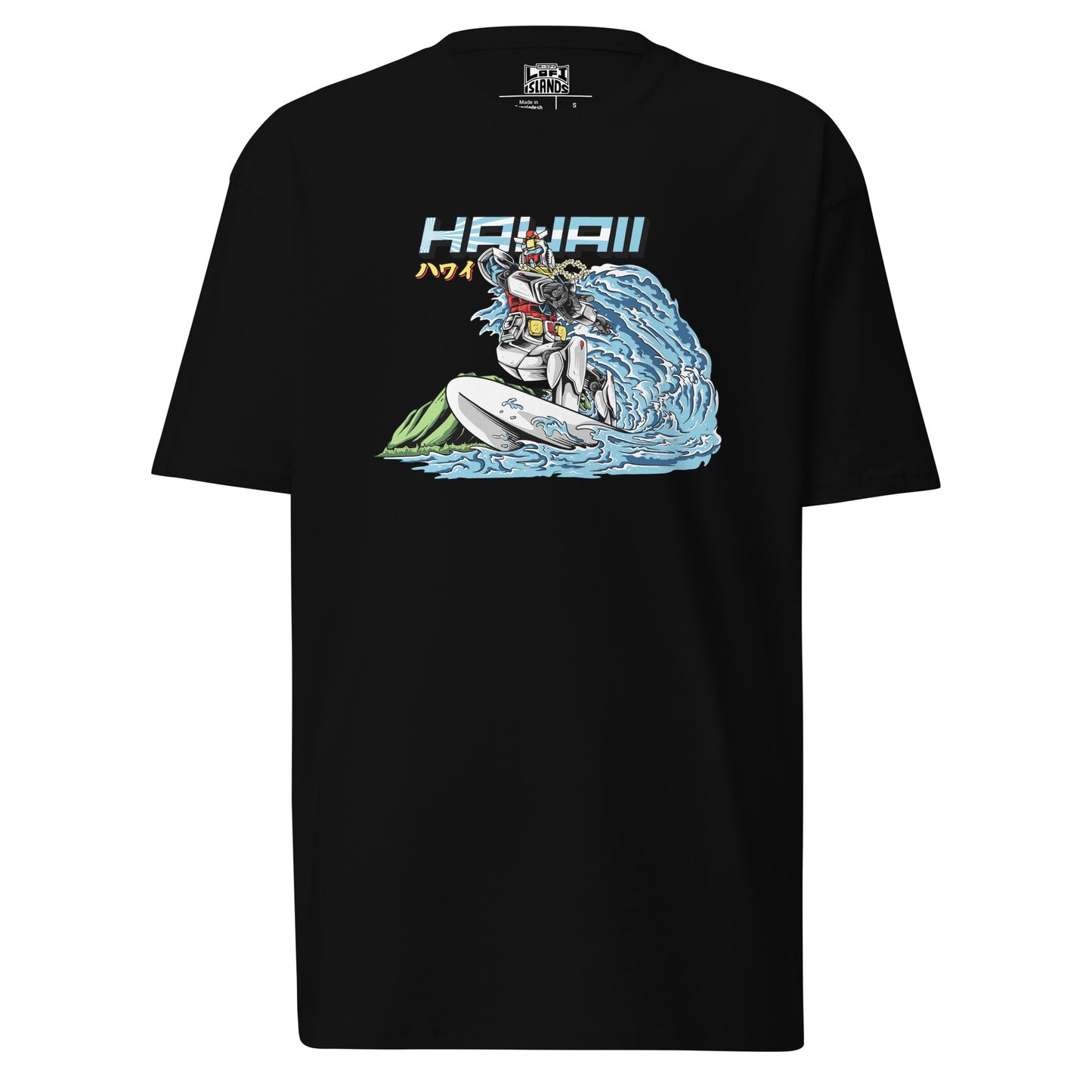 Mecha Surfing Diamond Head Men’s Premium Heavyweight Tee