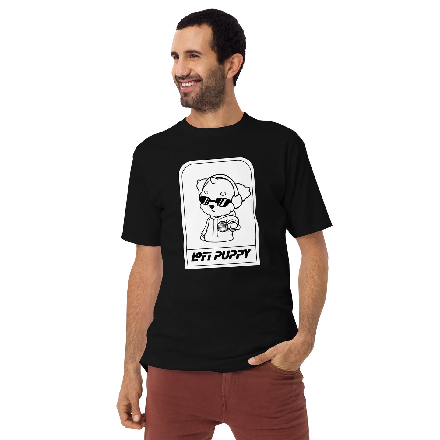 Lo-Fi Puppy ReMix Men’s Premium Heavyweight Tee