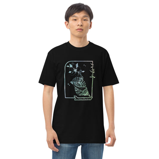 Seashell Line Art Men’s Premium Heavyweight Tee