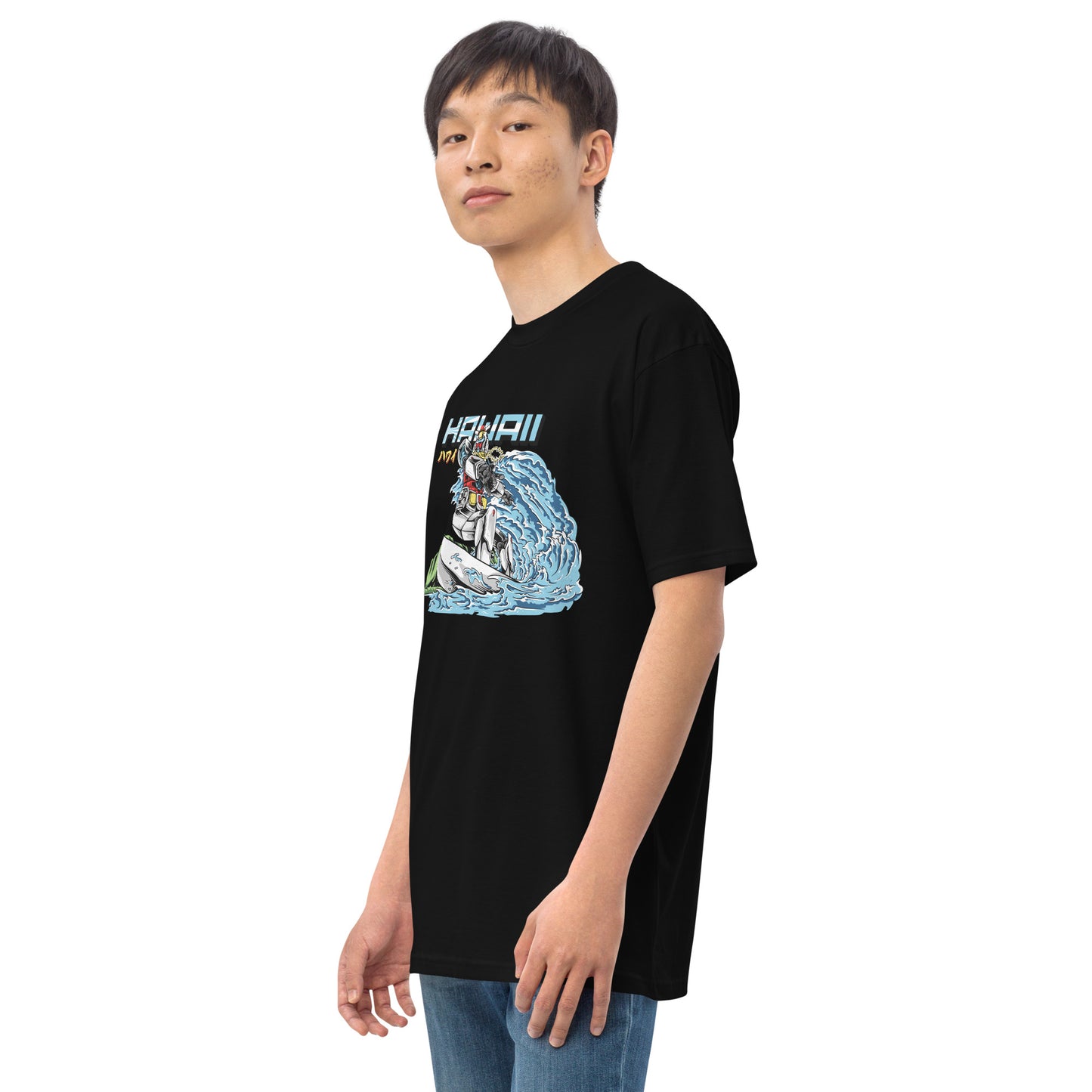 Mecha Surfing Diamond Head Men’s Premium Heavyweight Tee