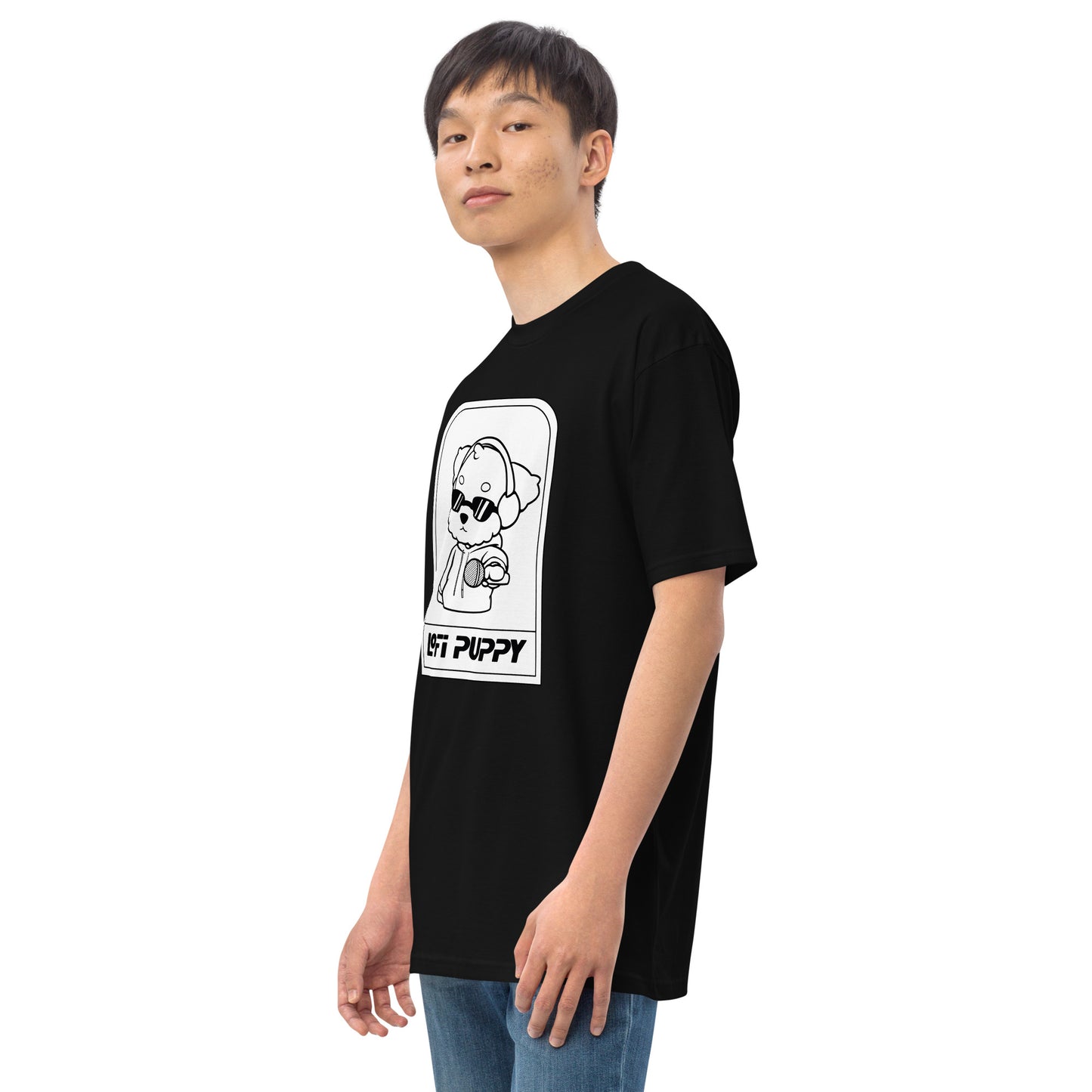 Lo-Fi Puppy ReMix Men’s Premium Heavyweight Tee