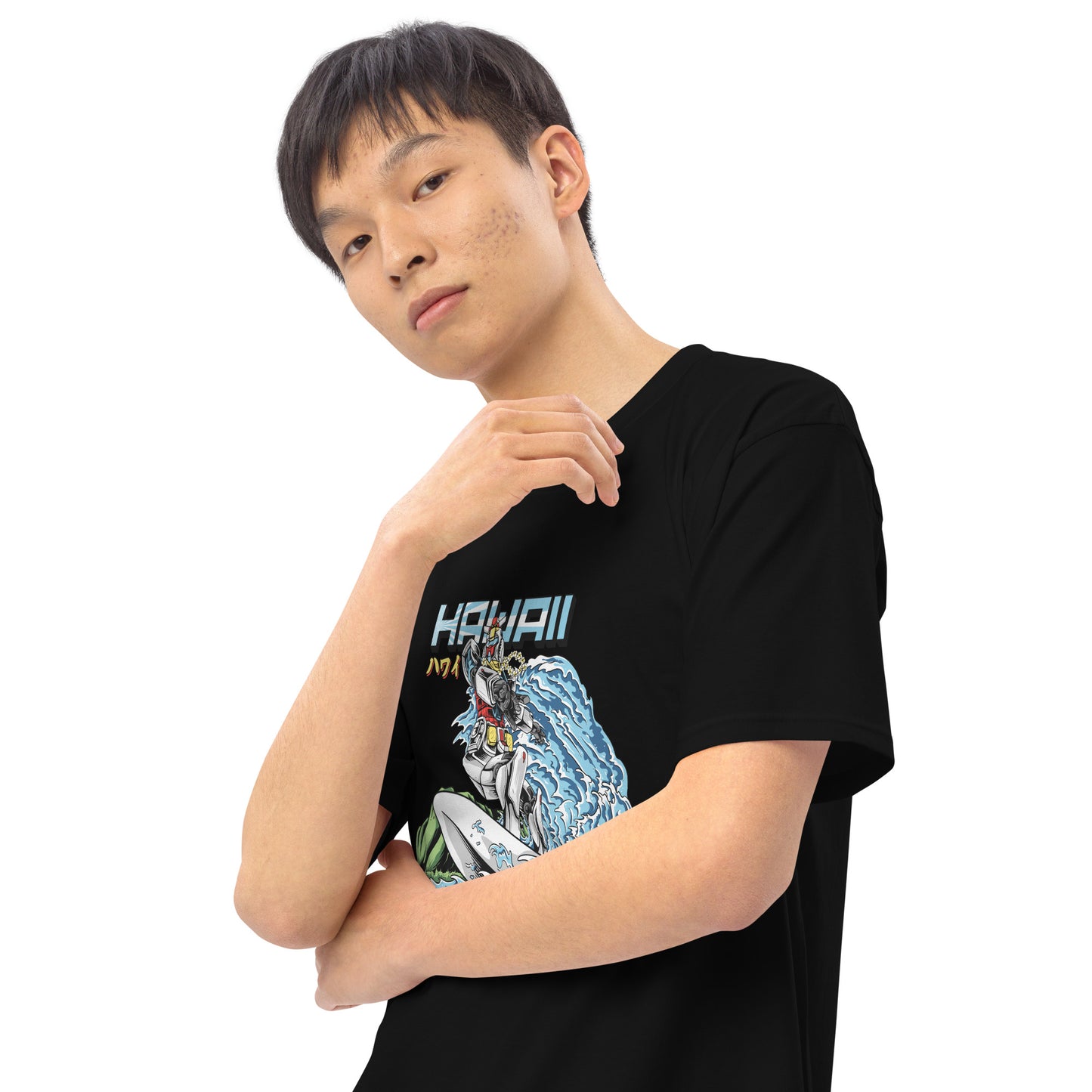 Mecha Surfing Diamond Head Men’s Premium Heavyweight Tee