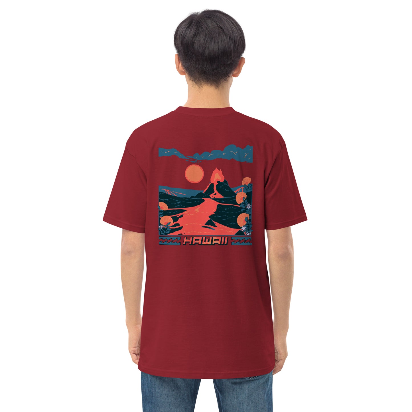 Volcano Hawaii Men’s Premium Heavyweight Tee