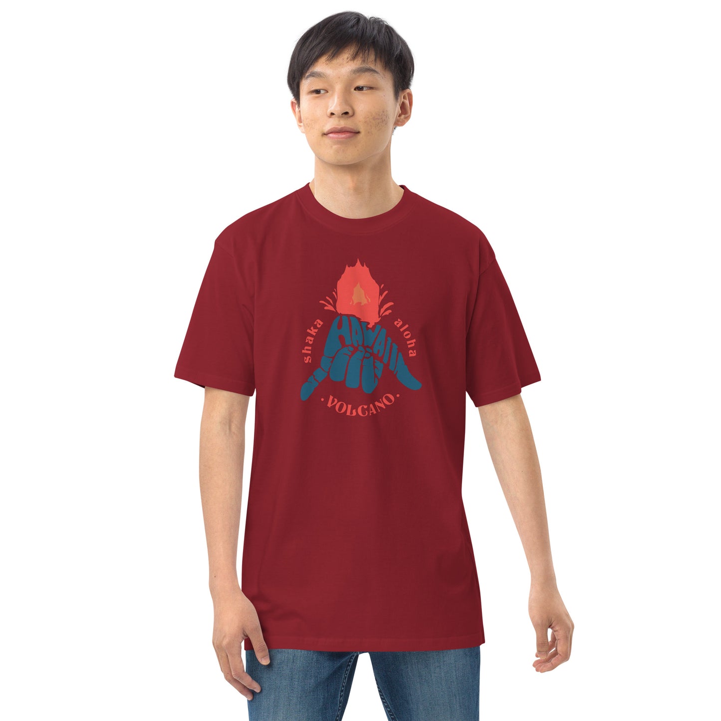 Volcano Hawaii Men’s Premium Heavyweight Tee