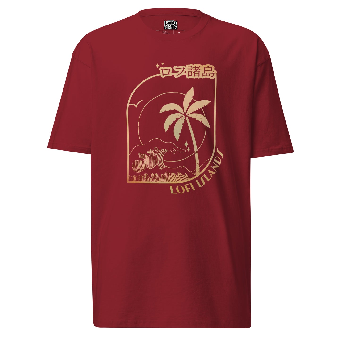 Lo-Fi Islands Lineart Men’s Premium Heavyweight Tee