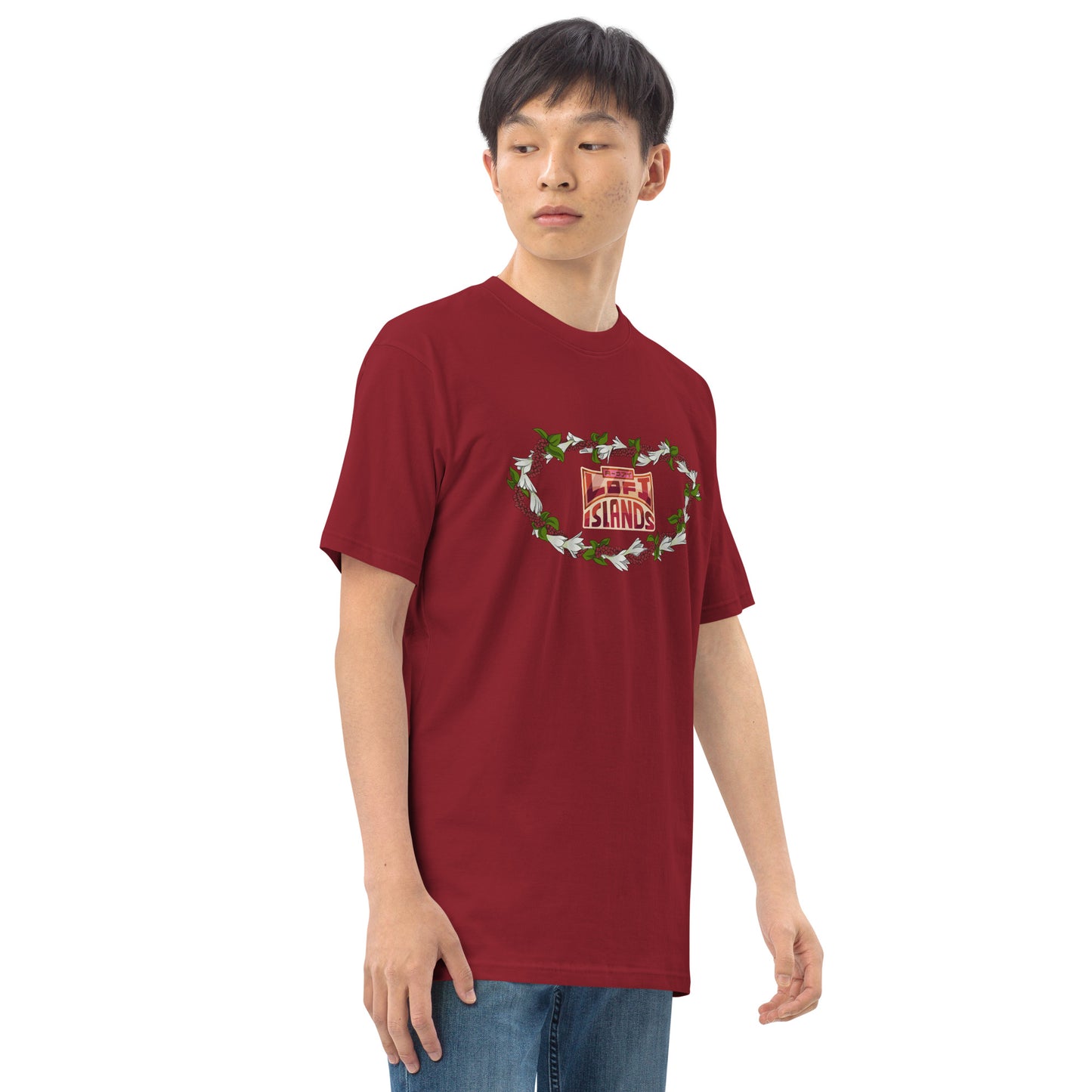 Lo-Fi Christmas Lei Men’s Premium Heavyweight Tee