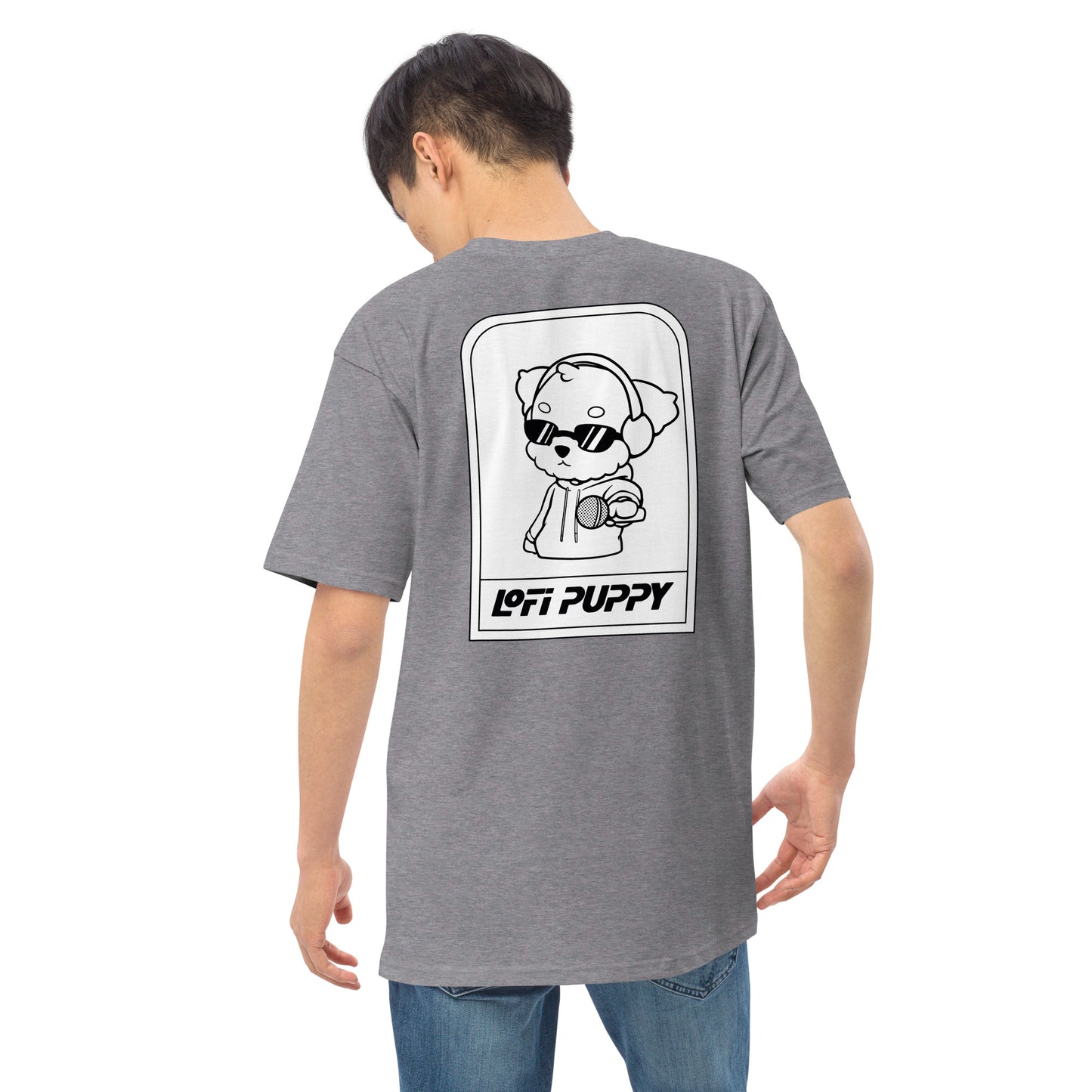 Lo-Fi Puppy Men’s Premium Heavyweight Tee