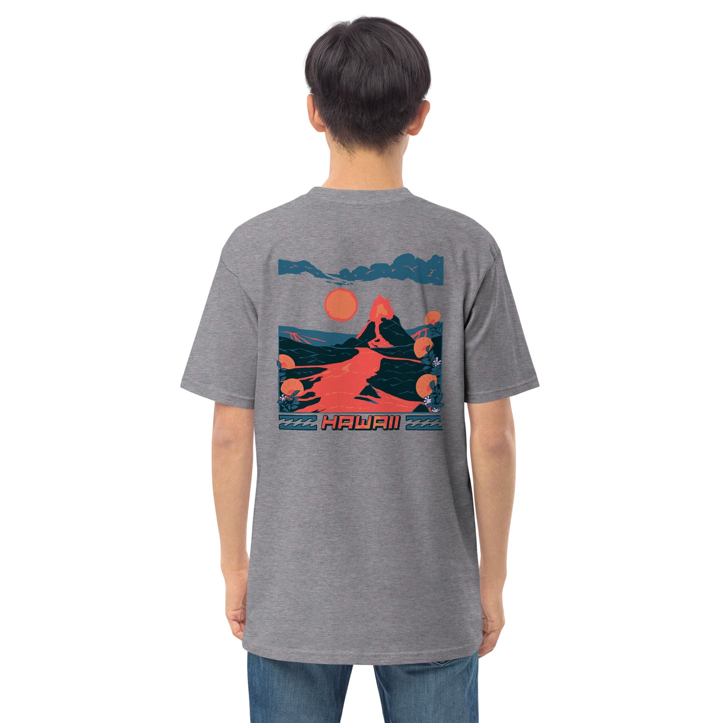 Volcano Hawaii Men’s Premium Heavyweight Tee