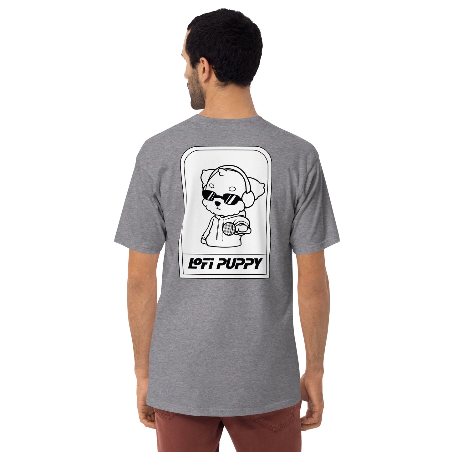 Lo-Fi Puppy Men’s Premium Heavyweight Tee