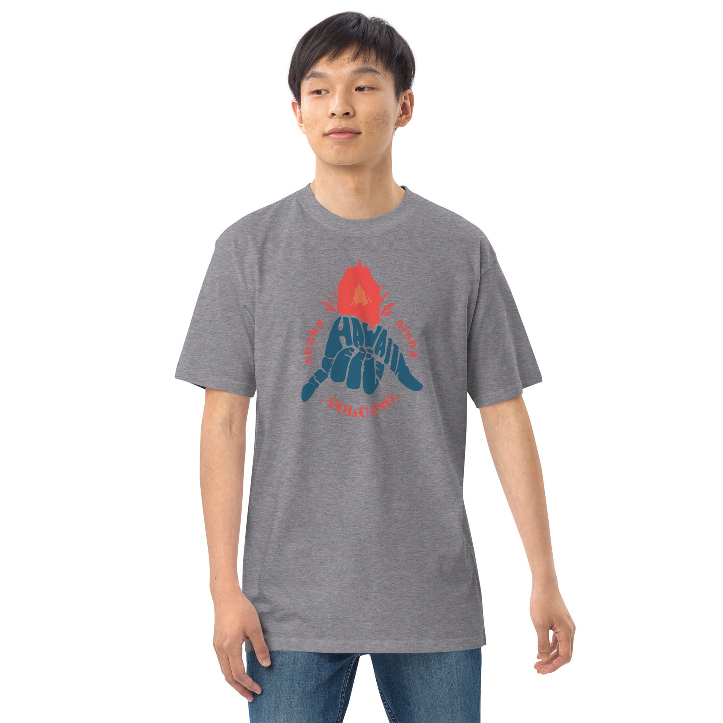 Volcano Hawaii Men’s Premium Heavyweight Tee