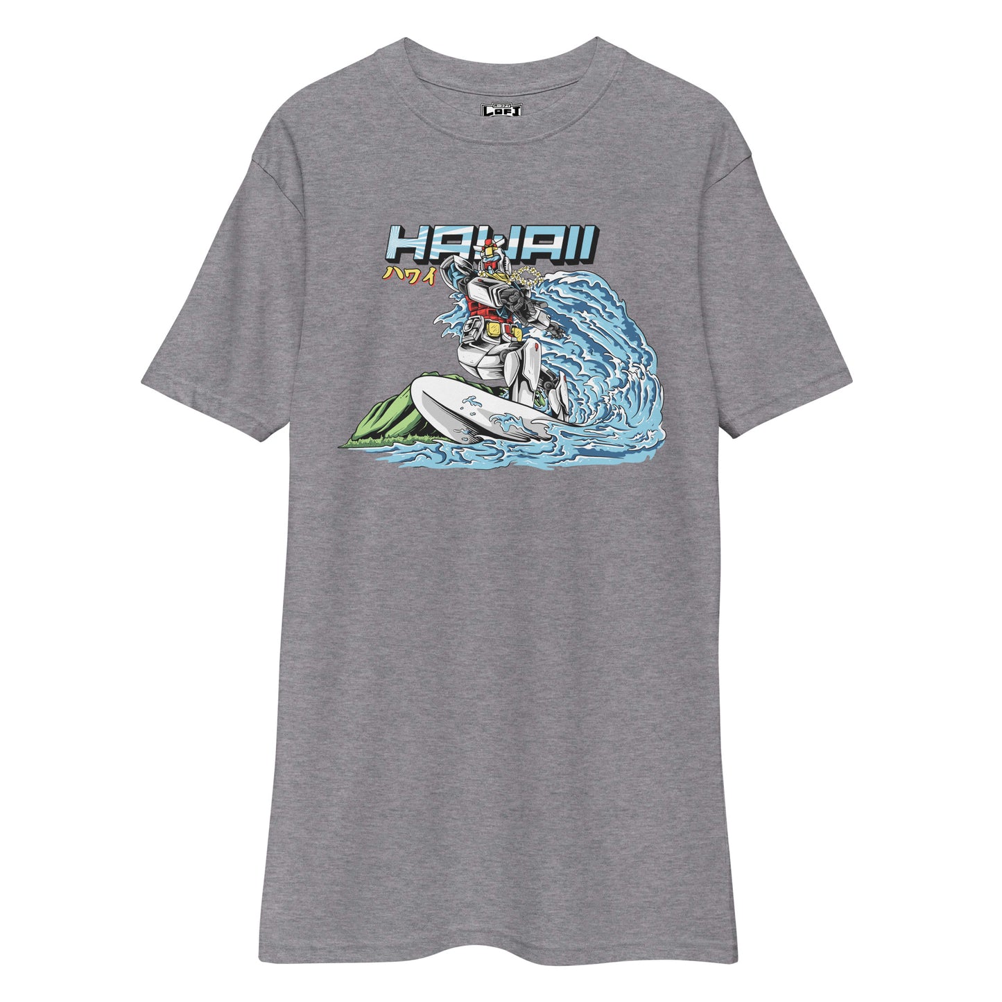 Mecha Surfing Diamond Head Men’s Premium Heavyweight Tee