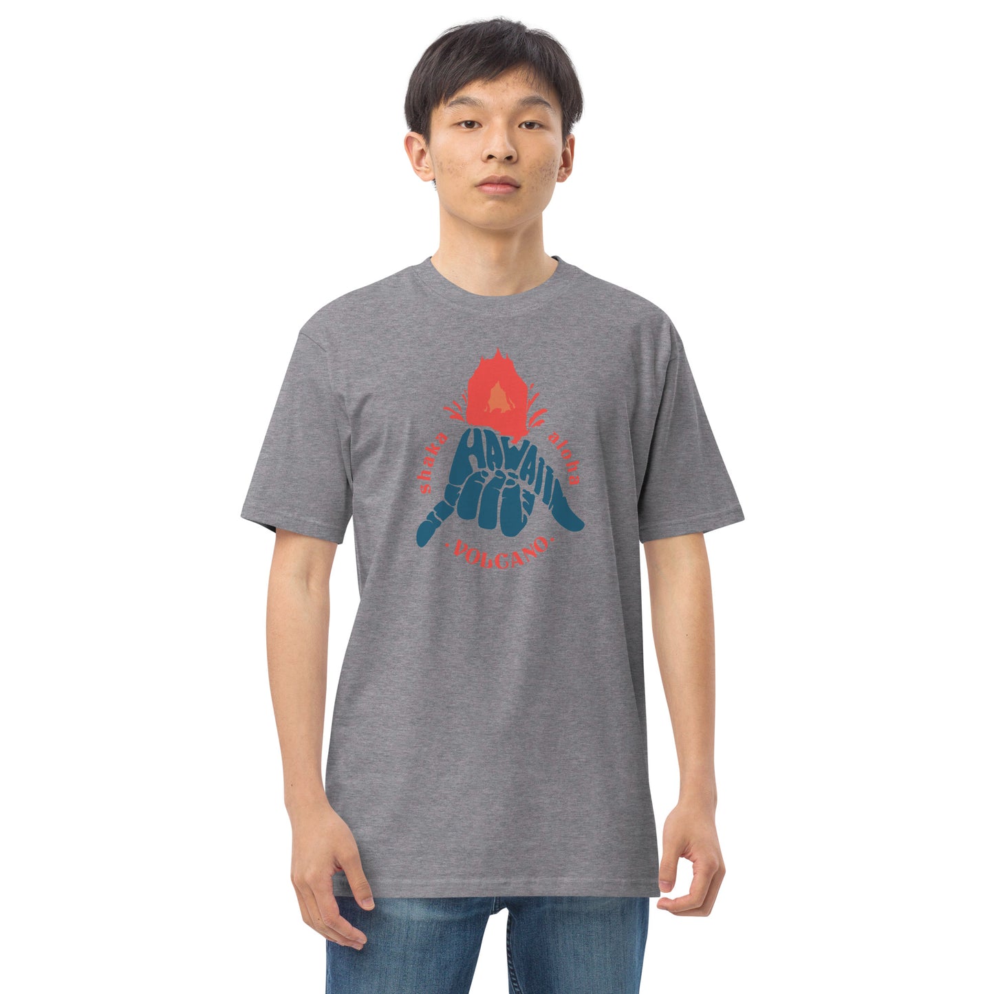 Volcano Hawaii Men’s Premium Heavyweight Tee