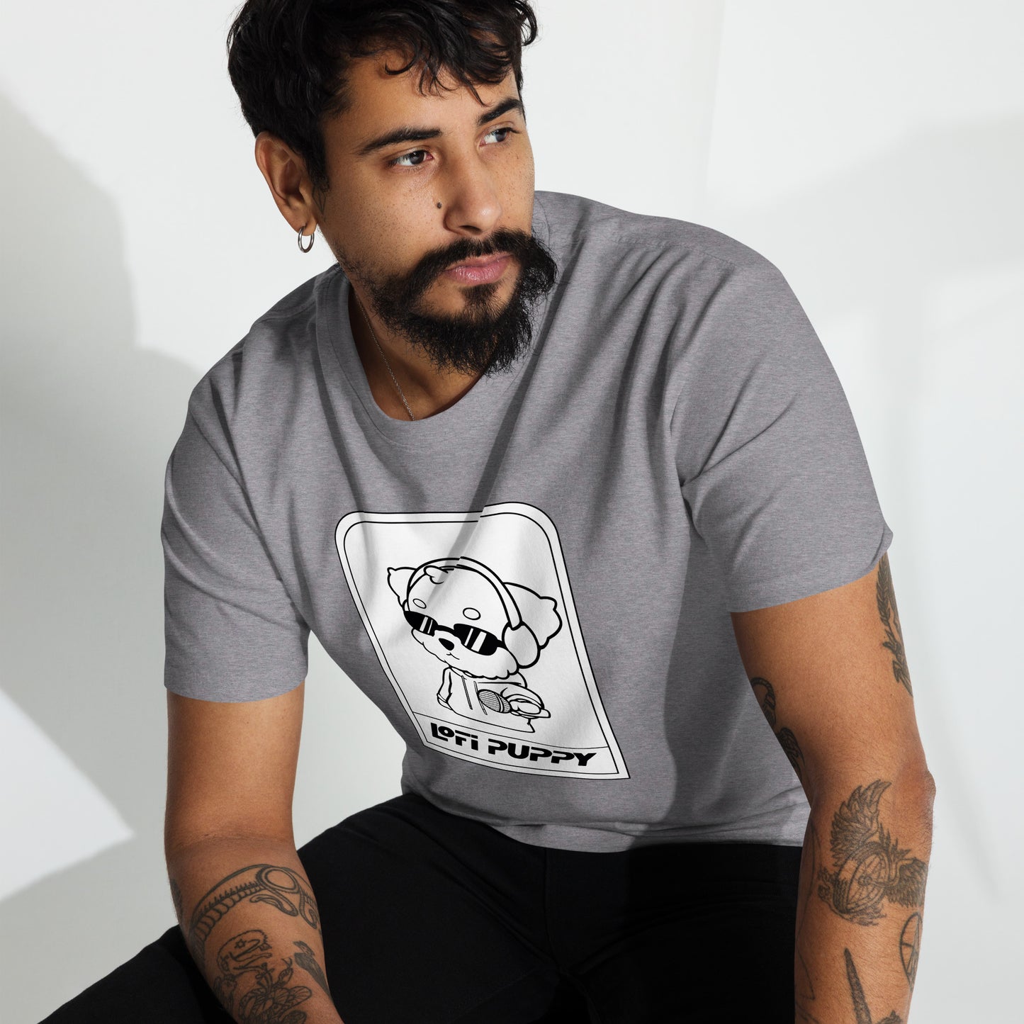 Lo-Fi Puppy ReMix Men’s Premium Heavyweight Tee