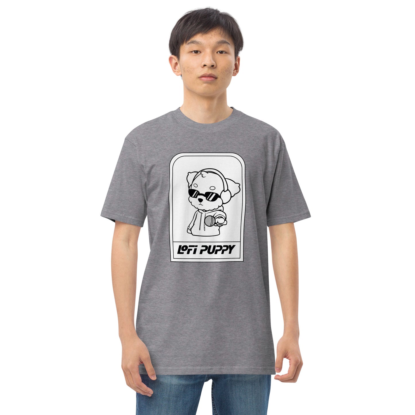 Lo-Fi Puppy ReMix Men’s Premium Heavyweight Tee