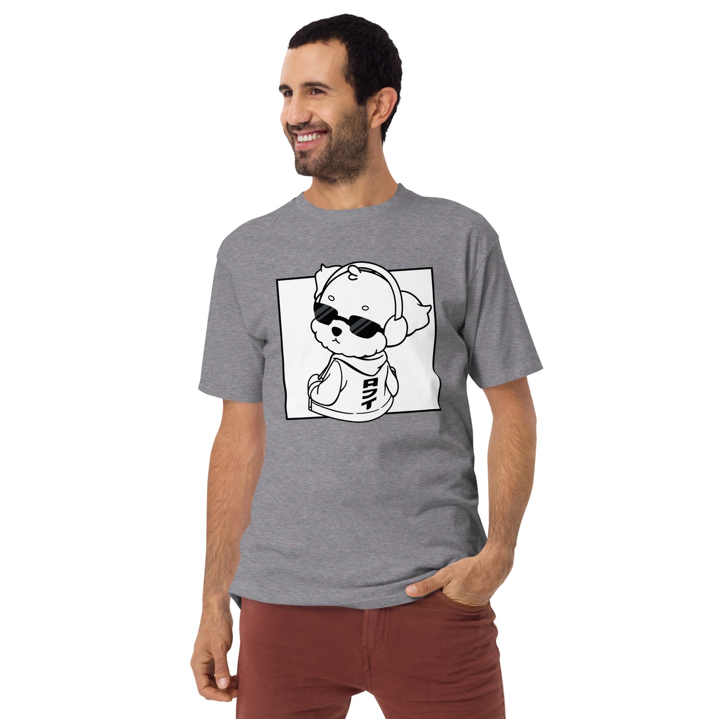 Lo-Fi Puppy Men’s Premium Heavyweight Tee