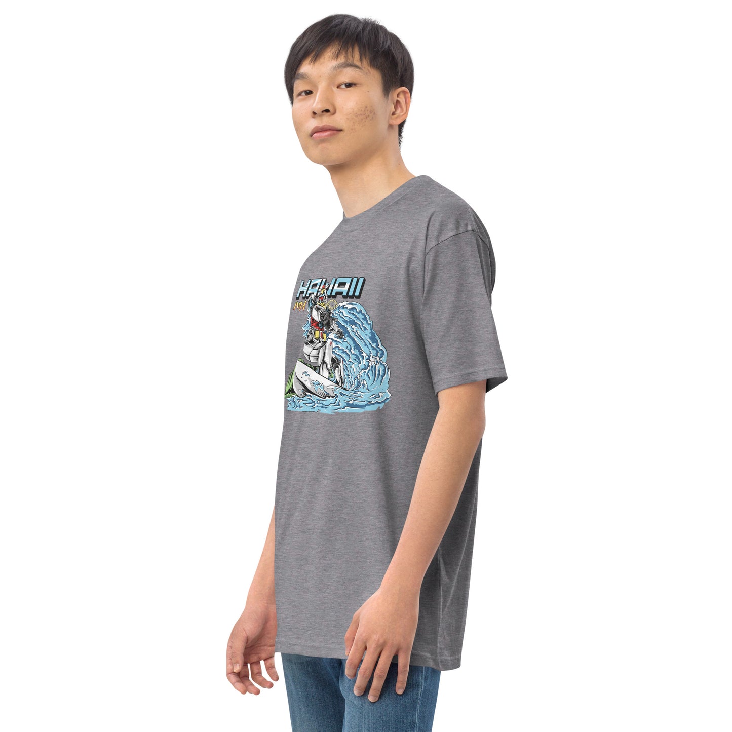 Mecha Surfing Diamond Head Men’s Premium Heavyweight Tee