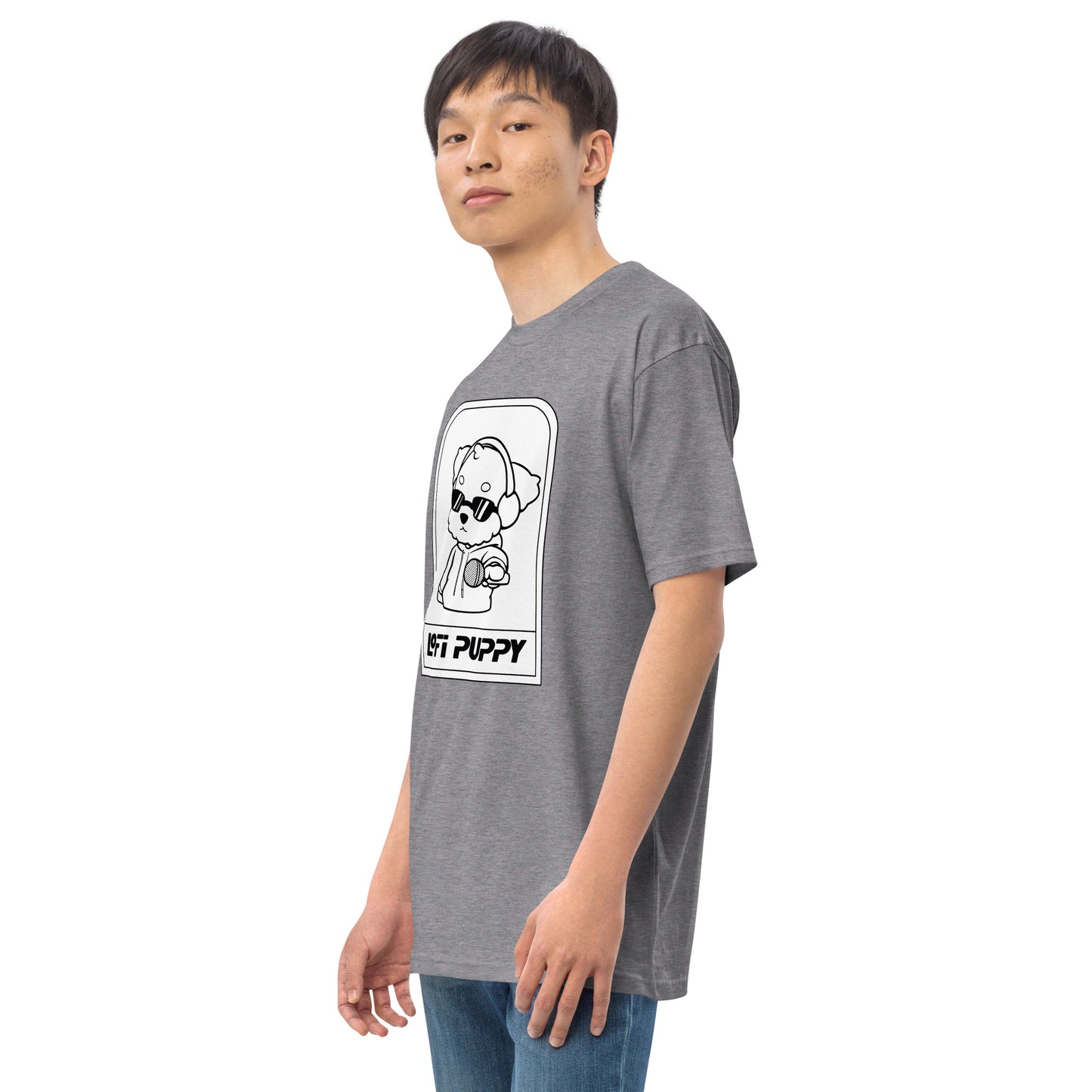 Lo-Fi Puppy ReMix Men’s Premium Heavyweight Tee