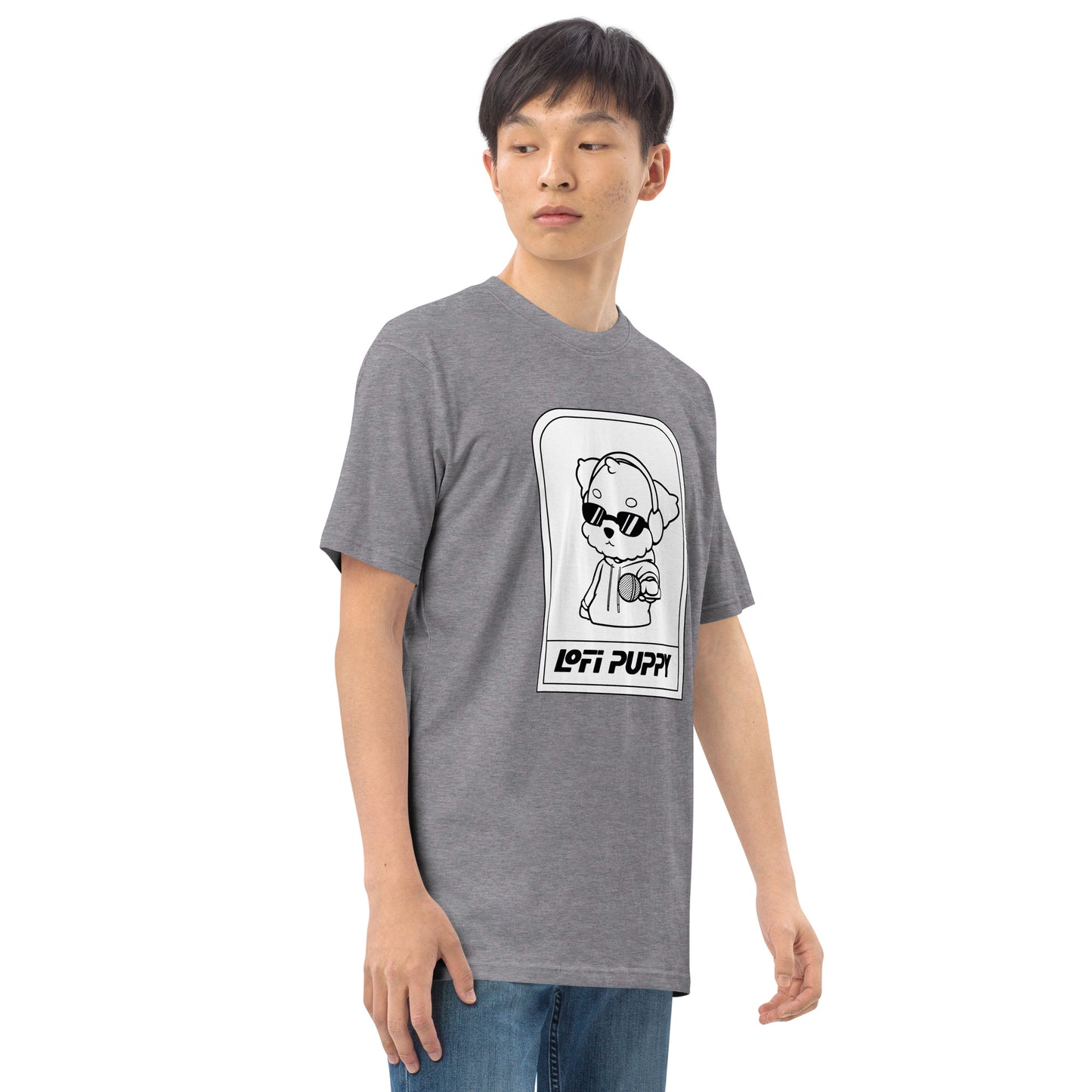 Lo-Fi Puppy ReMix Men’s Premium Heavyweight Tee