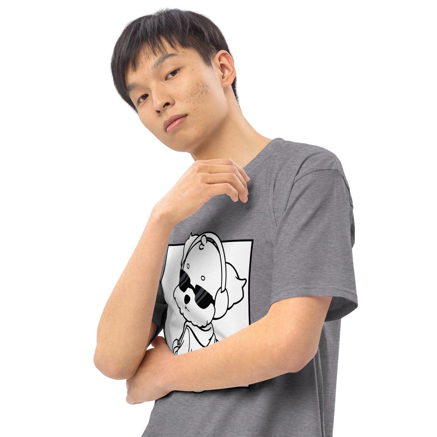 Lo-Fi Puppy Men’s Premium Heavyweight Tee