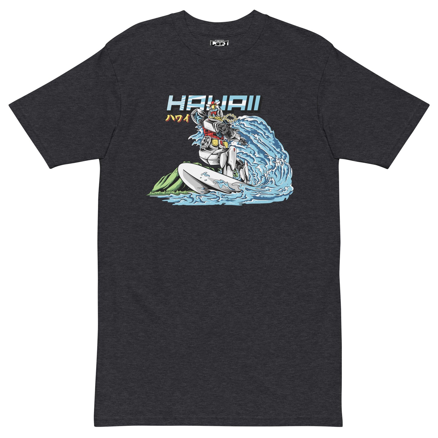 Mecha Surfing Diamond Head Men’s Premium Heavyweight Tee