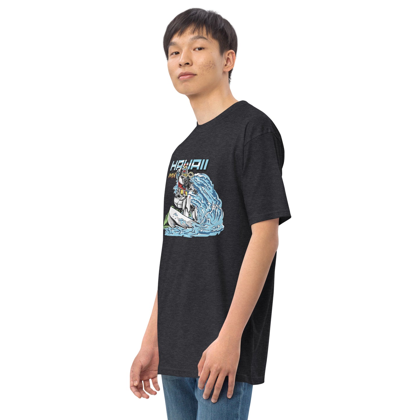 Mecha Surfing Diamond Head Men’s Premium Heavyweight Tee