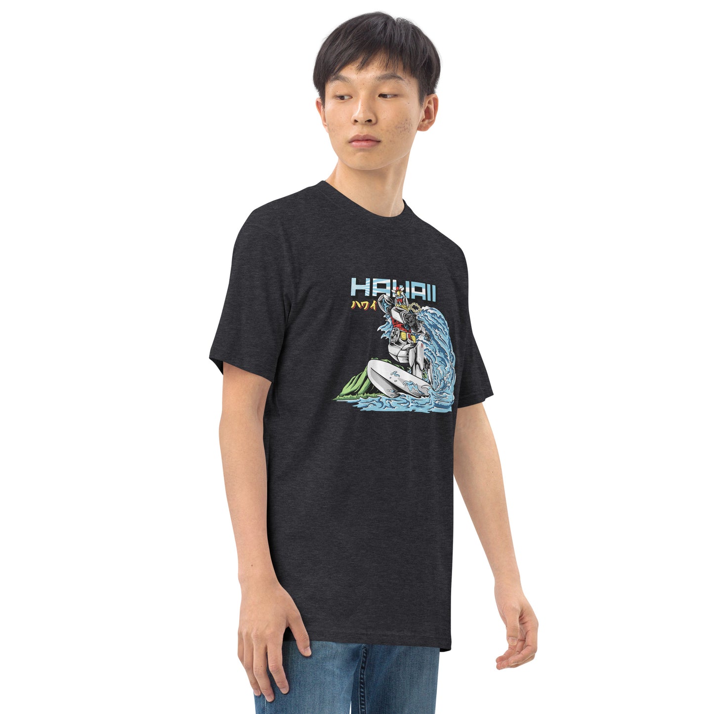 Mecha Surfing Diamond Head Men’s Premium Heavyweight Tee