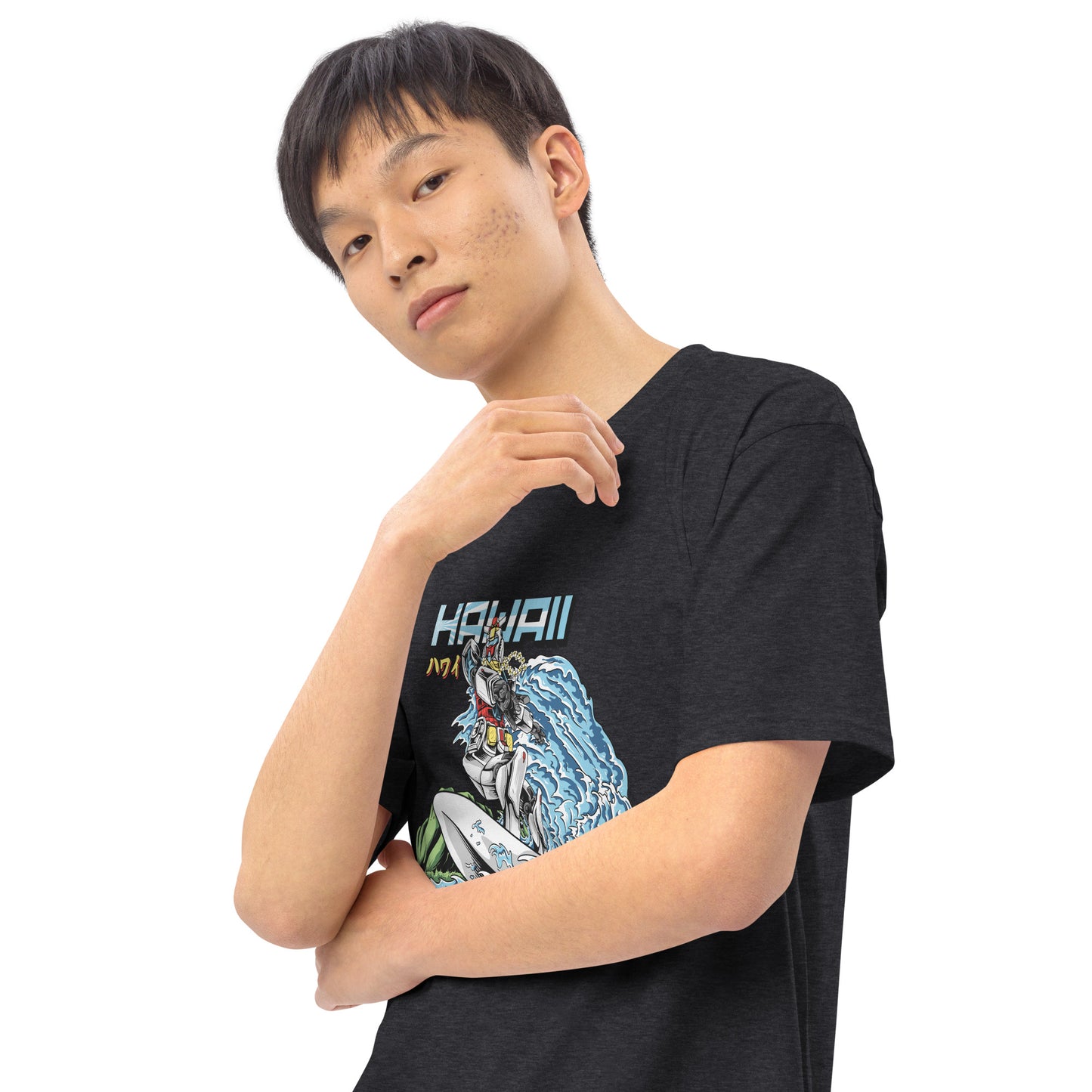 Mecha Surfing Diamond Head Men’s Premium Heavyweight Tee