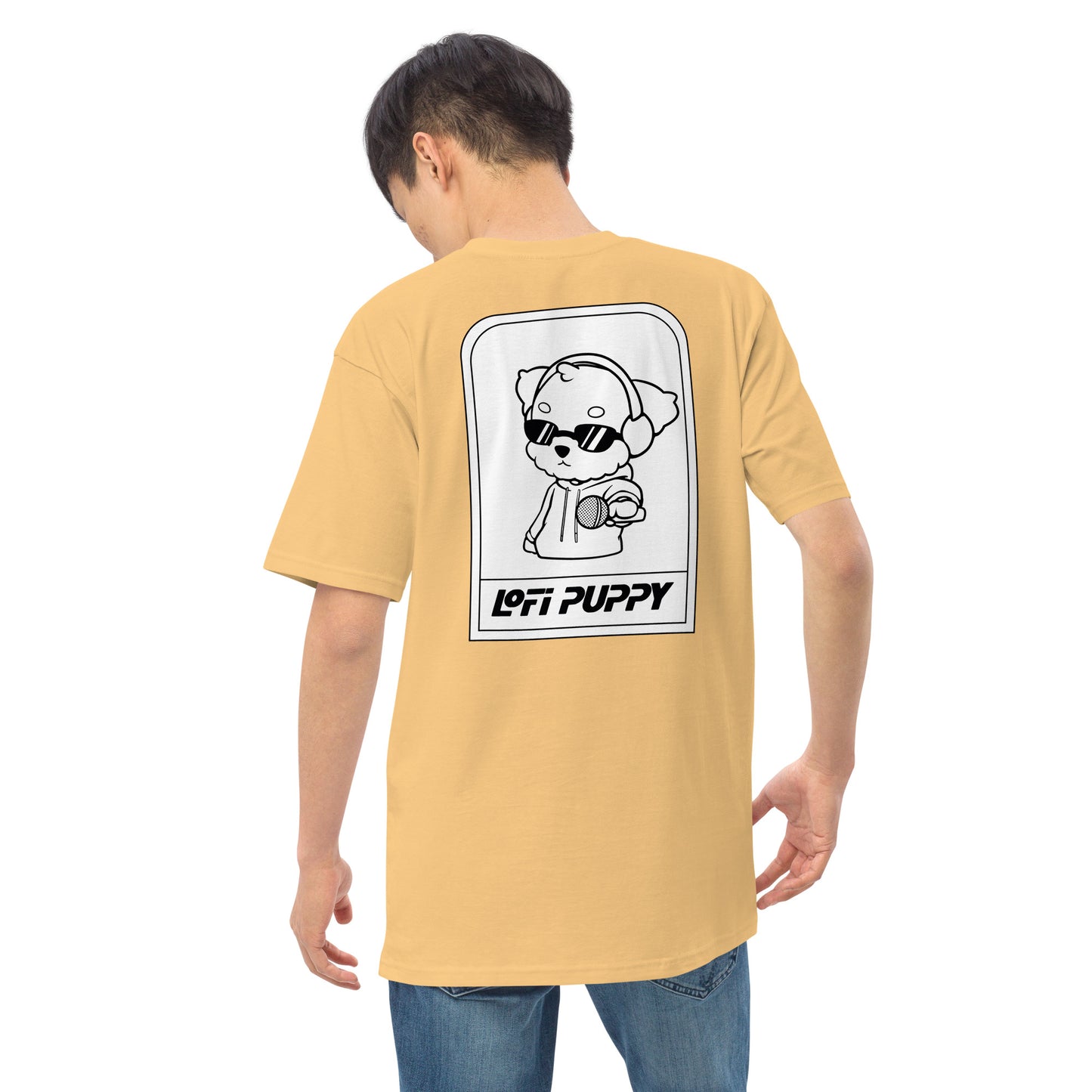 Lo-Fi Puppy Men’s Premium Heavyweight Tee