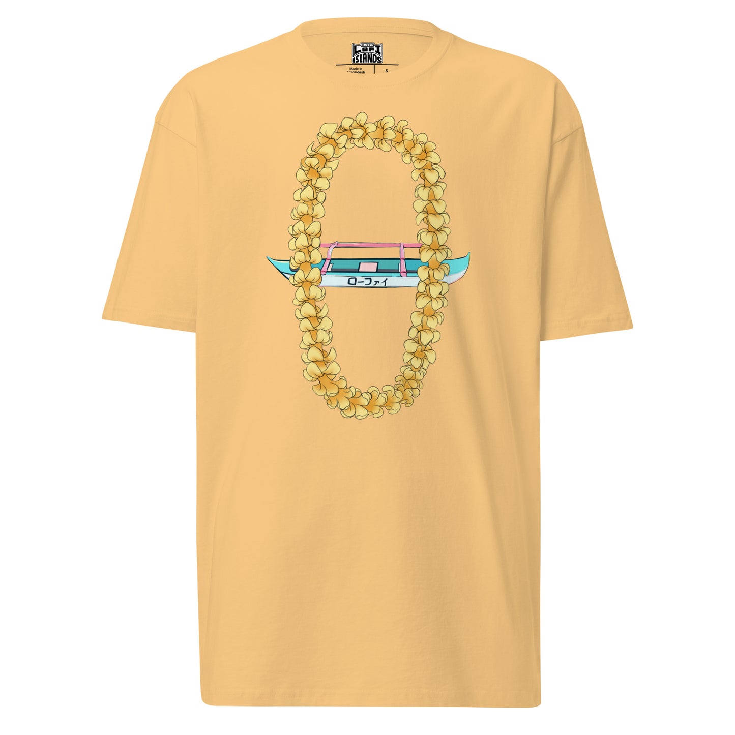 Puakenikeni Lei Canoe Men’s Premium Heavyweight Tee