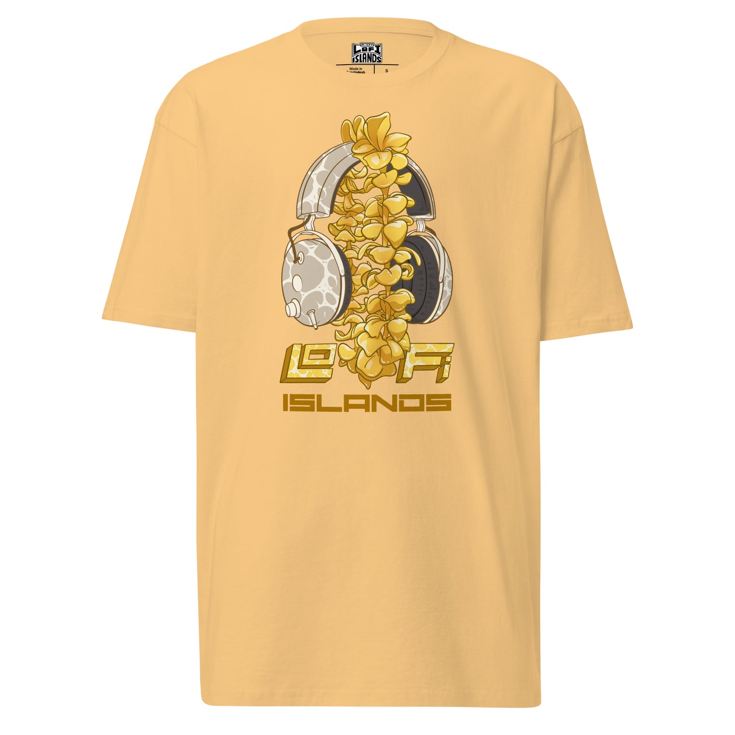 Gold Lei Headphones Men’s Premium Heavyweight Tee