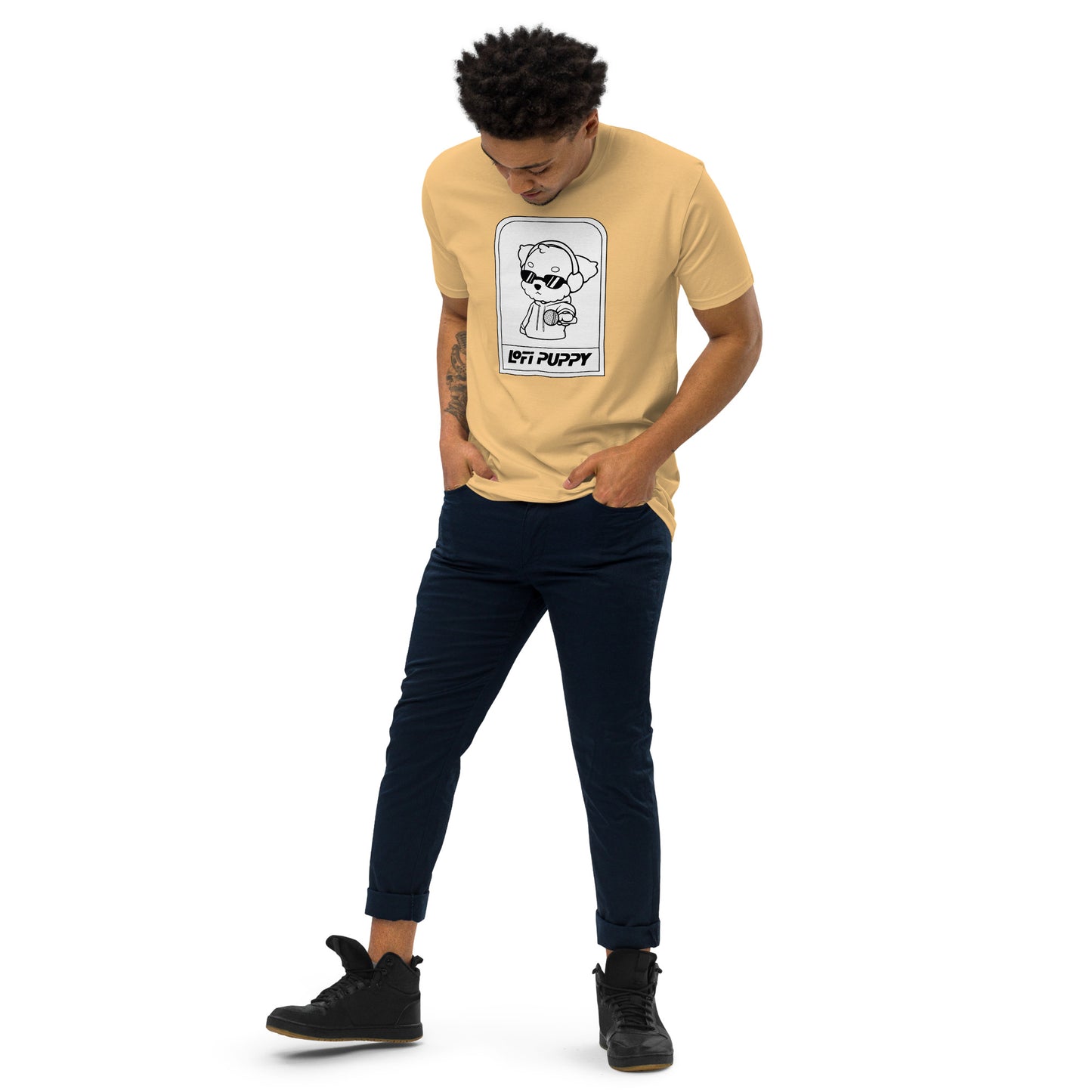 Lo-Fi Puppy ReMix Men’s Premium Heavyweight Tee